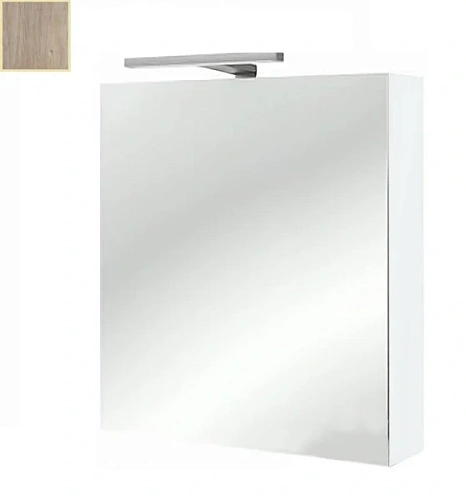 Зеркальный шкаф с подсветкой Jacob Delafon Odeon Up 60 см квебекский дуб, правый - фото 2