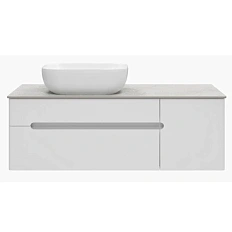 Тумба под раковину подвесная Misty Роял 120 см белая