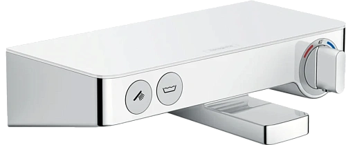 Смеситель для ванны Hansgrohe Ecostat Select Push белый/хром - фото 2