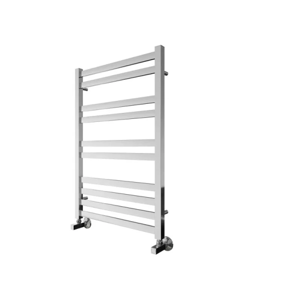 Полотенцесушитель водяной Акватек Лира 50x80 см хром AQ KP1080CH (детальная фотография), лесенка, вертикальные