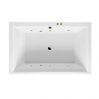 Ванна гидромассажная Excellent Crown Lux Soft 190 x 120 см, белый/бронза, WAEX.CRO19.SOFT.BR