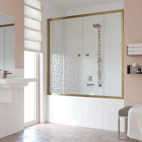 Душевая шторка на ванную стекло фея Vegas-glass Z2V 180 R03 - фото 25