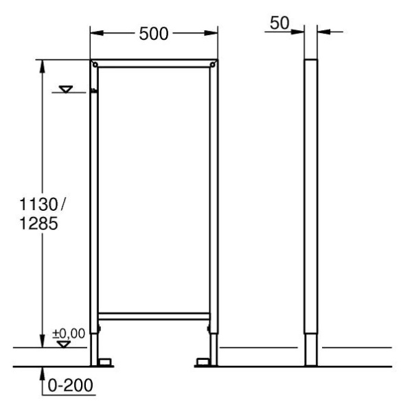 Схема (детальная фотография), для унитаза, для раковины