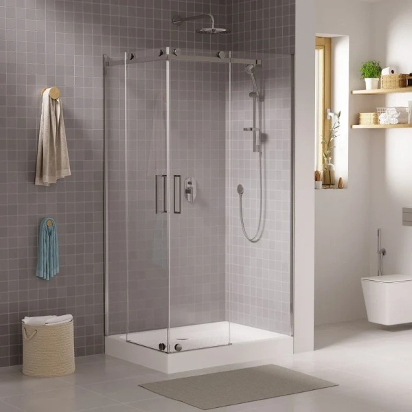 Душевой уголок Grossman Cosmo 110x110 см без поддона GR-1110R (детальная фотография), квадратные