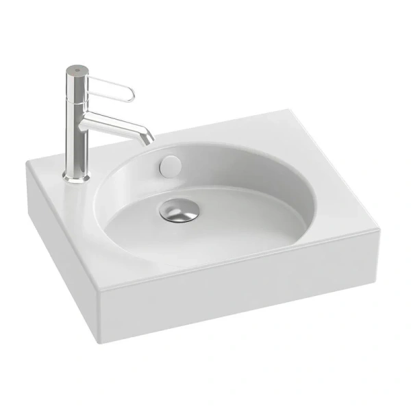 Раковина Jacob Delafon Odeon Rive Gauche 45 см белая EGN112-00 (детальная фотография)