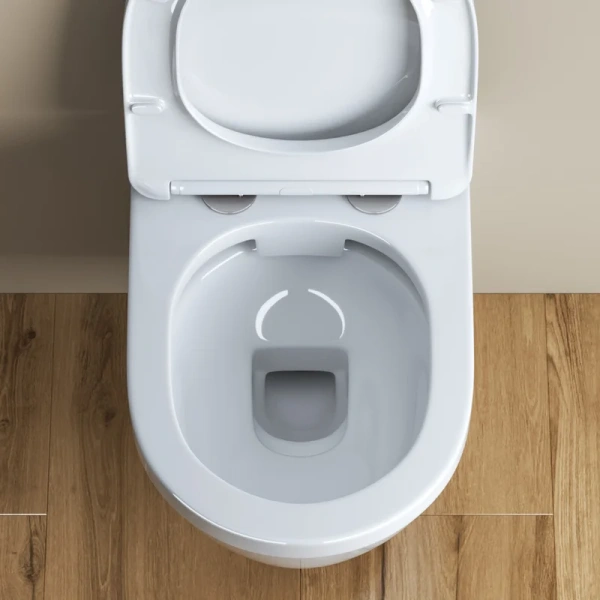 Унитаз подвесной BelBagno Loto безободковый BB070CHR/SC (детальная фотография), белые