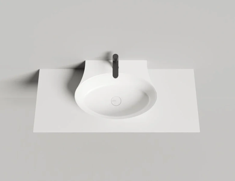 Раковина Salini Alda Wall 01 60 см белый матовый 140321M (детальная фотография), 60 см