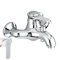 Смеситель для ванны белый матовый Emmevi Tiffany