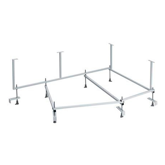 Монтажный комплект для ванны Santek Гоа 150х100 см со сливом-переливом 1WH112428 (детальная фотография)