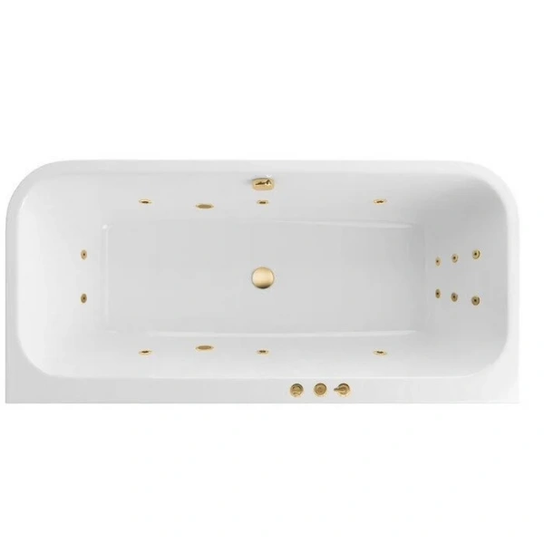 Ванна гидромассажная Excellent Arana Smart 180 x 85 см, белый/золото, WAEX.ARA18.SMART.GL (детальная фотография)