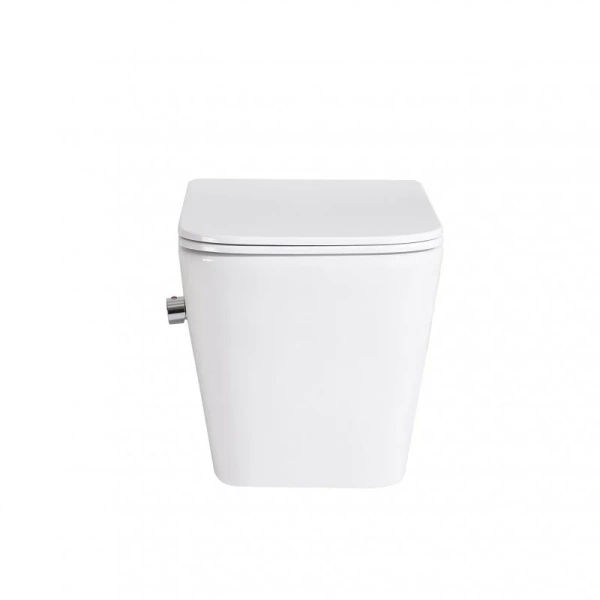 Унитаз подвесной BelBagno DUE с функцией биде BB3103CHR-BS/SC (детальная фотография), современные, hi-tech, прямоугольные