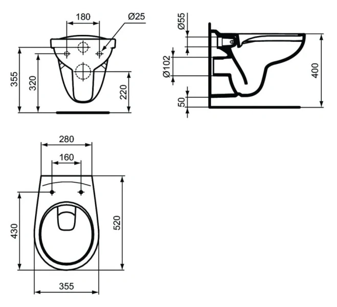 Унитаз с инсталляцией Ideal Standard ProSys Eurovit K881201PT15 (детальная фотография), с инсталляцией index_1