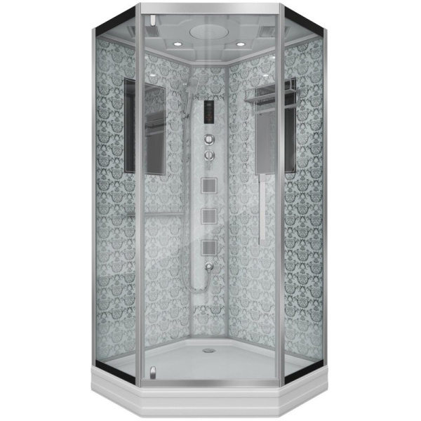 Душевая кабина Niagara Luxe 90х90 см хром металлик 7717W (детальная фотография)