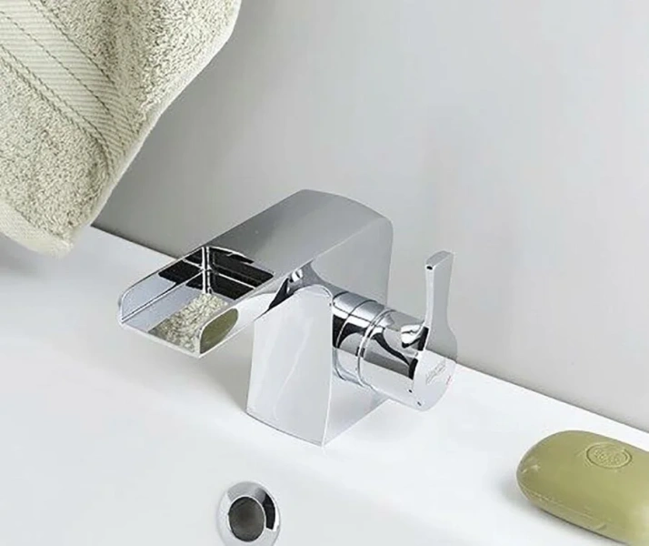 Смеситель для раковины WasserKRAFT Berkel каскадный 4869 (детальная фотография), хром