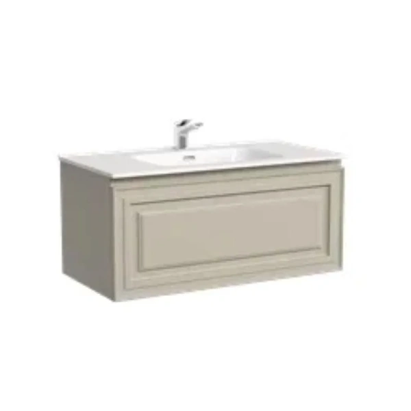 Тумба под раковину подвесная Sancos Very 90 см Beige Soft VR90CE (детальная фотография)