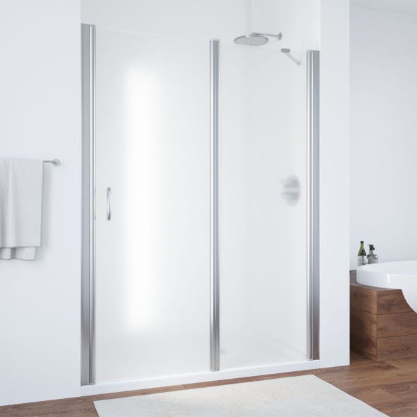 Душевая дверь стекло сатин Vegas-glass EP-F-1 155 10 R (детальная фотография), хром, бронза, золото, белые, другие