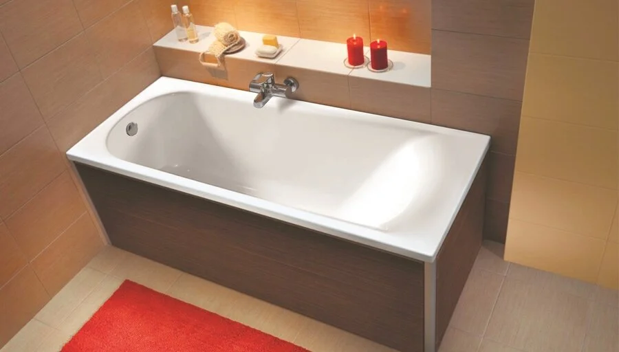 Акриловая ванна Eurolux Miamika Multi size E1018070022, 180 x 70 см, с возможностью подрезки по длине, белая (детальная фотография), современныe, hi-tech