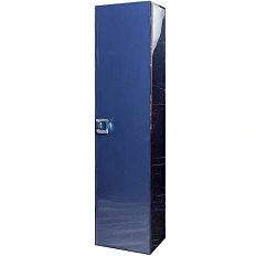 Шкаф-пенал подвесной Boheme Lucido 35 см насыщенный синий