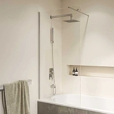 Шторка для ванны RGW Screens SC-050 90x150 см профиль хром, стекло прозрачное