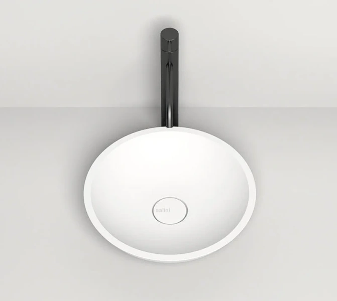 Раковина Salini Callista 05 37 см накладная, белая матовая 1101205SM (детальная фотография), белые