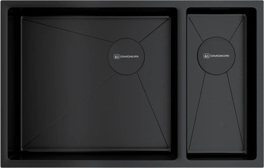 Мойка для кухни Omoikiri Taki 69-2-U/IF-GB-L Side 69 см левосторонняя 4997050 (детальная фотография)