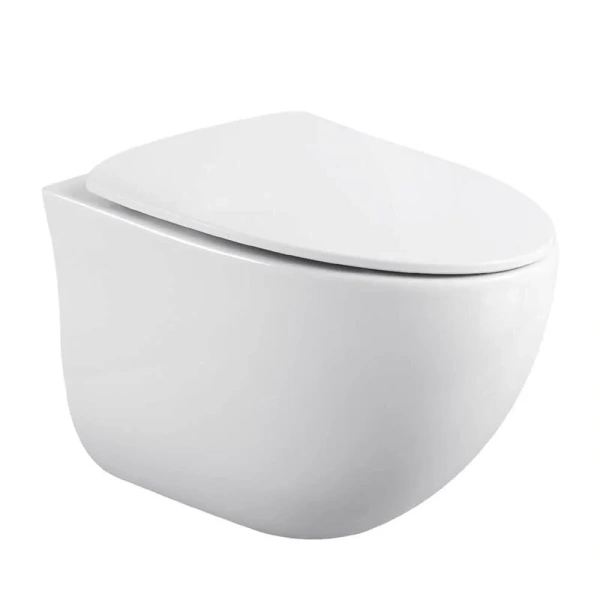 Унитаз подвесной Black&White Universe безободковый 751W00 (детальная фотография)