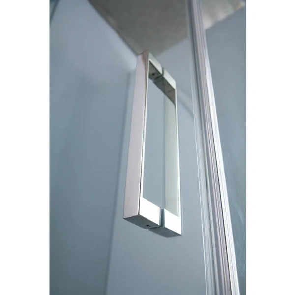 Душевая дверь в нишу Cezares Slider 80 см стекло серое, профиль хром SLIDER-B-1-70/80-GRIGIO-Cr (детальная фотография), тонированные