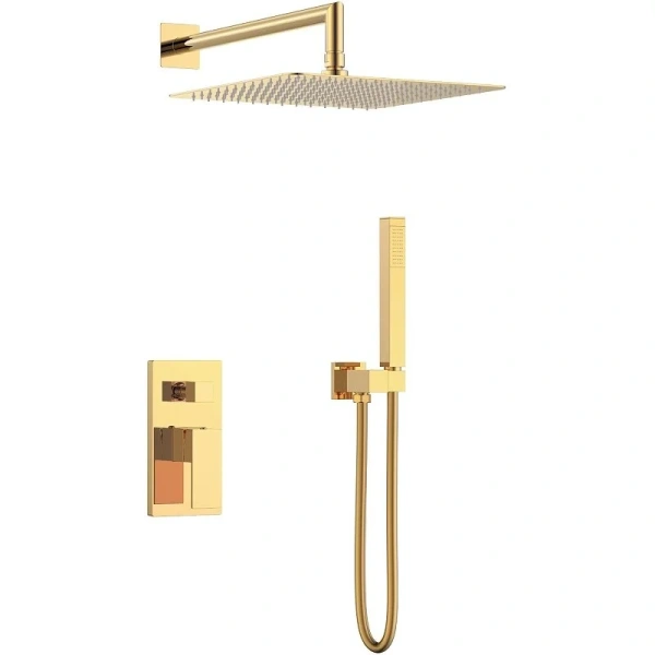 Душевой комплект Boheme Qubic золото 474-3-G (детальная фотография)