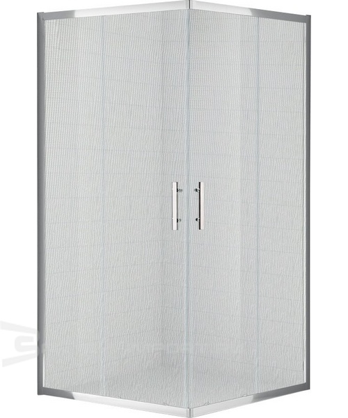 Душевой уголок Cezares Eco-O-A-2-90х90 см с раздвижными дверьми (детальная фотография), 90х90