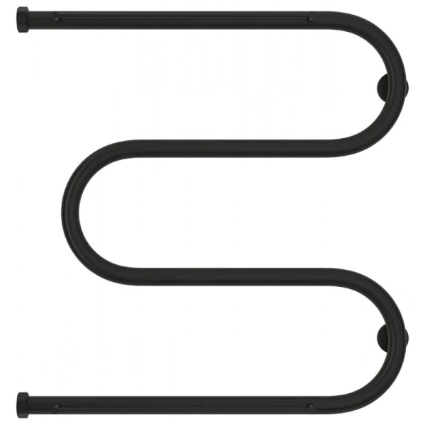 Полотенцесушитель водяной Сунержа М-образный 60x60 см черный матовый 31-4008-6060 (детальная фотография), современные, hi-tech