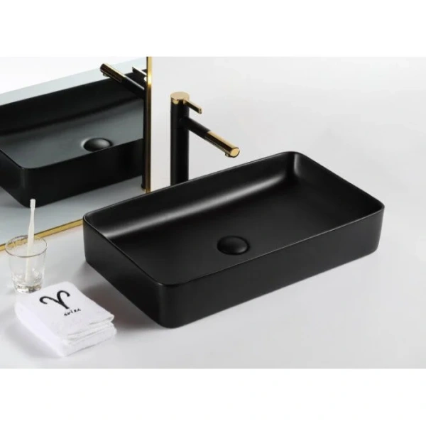 Раковина GID Geometrico Bm9396 60 см черная матовая 53344 (детальная фотография), керамические