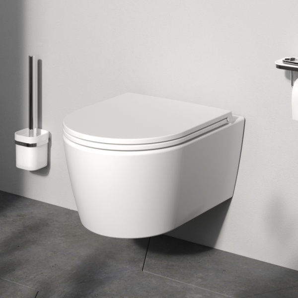 Унитаз подвесной Am.Pm Func белый матовый C8F1700MWSC (детальная фотография), подвесные, встраиваемые