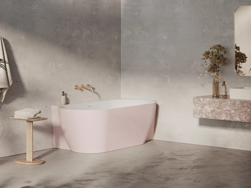 Ванна акриловая Ravak Freedom Corner II TEC L/P CC91600000/CC81600000, 175 x 86 см, розовая, слив-перелив белый, левая/правая (детальная фотография), другие