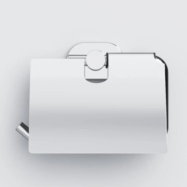 Держатель для туалетной бумаги Am.Pm Sense с крышкой хром A74341400 (детальная фотография), хром