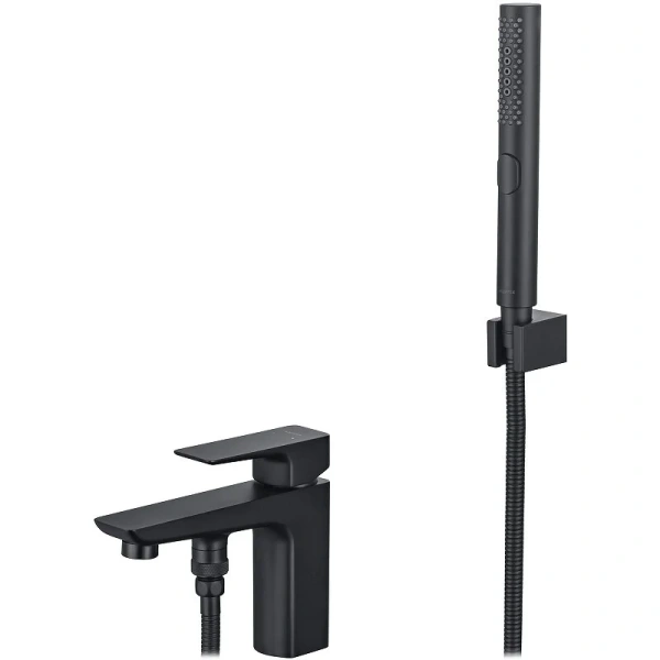 Смеситель для ванны Акватек Вега черный AQ1044MB (детальная фотография)