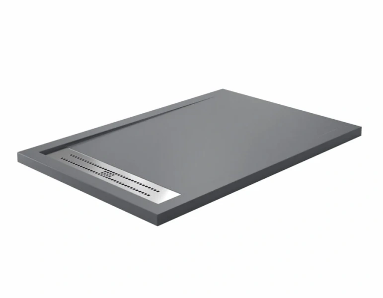 Душевой поддон WasserKRAFT Wiese 140x80 см серый матовый 84T35 (детальная фотография)