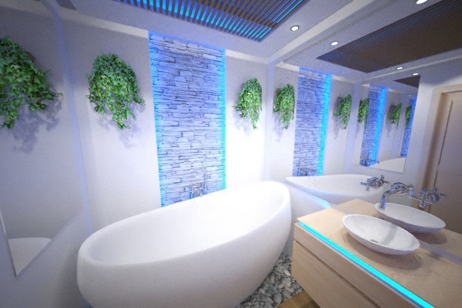 Ванна квариловая Villeroy & Boch Aveo 190х95 см белая со сливом-переливом UBQ194AVE9PDV-01 (детальная фотография), без гидромассажа, большие, глубокие