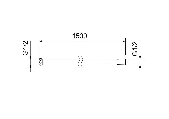Шланг для душа Акватек золото шлифованное AQ2105BG (детальная фотография), шланги для душа