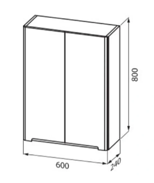 Шкаф подвесной IDDIS Edifice 60 см белый EDI60W0i97 (детальная фотография), нет в наличии