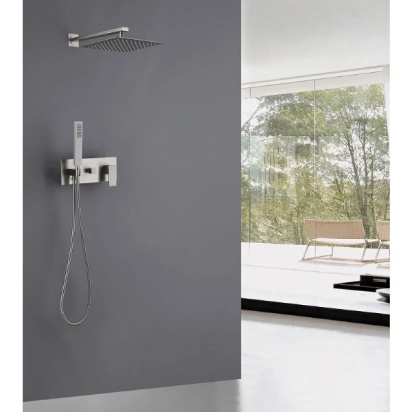 Душевой комплект Abber Daheim сатин AF8218SP (детальная фотография), душевые комплекты, наборы