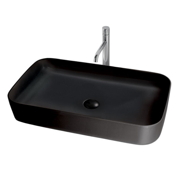 Раковина Kerasan Tribeca 70 см черный матовый 460231 (детальная фотография), современные, hi-tech