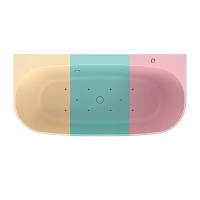 Гидромассажная ванна из искусственного камня Whitecross Make 0219.170080.2XXXX.AERO.BR, 170 x 80 см, RAL бронза