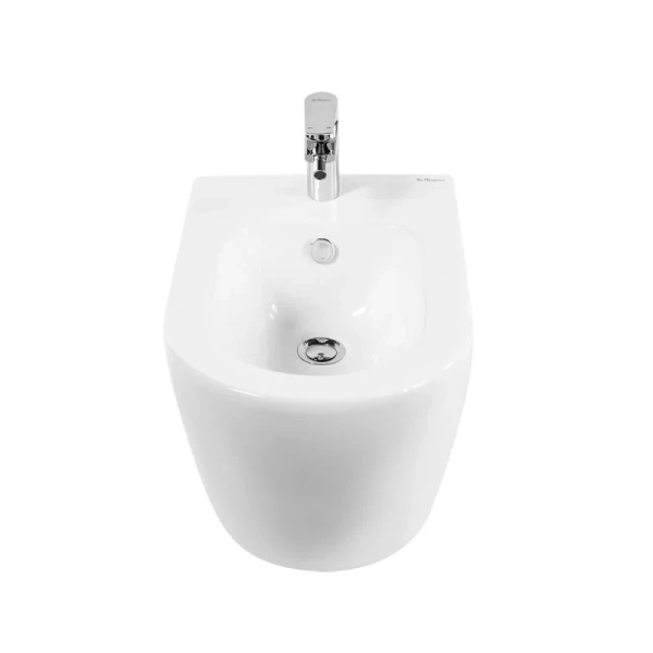 Биде напольное BelBagno Sfera-R с горизонтальным выпуском BB2141B (детальная фотография), круглой формы