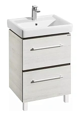 Тумба с раковиной напольная Акватон Ронда 1A205001RSC20 60 см с двумя выдвижными ящиками