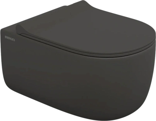 Унитаз подвесной BERGES Ego матовый антрацит - фото 4