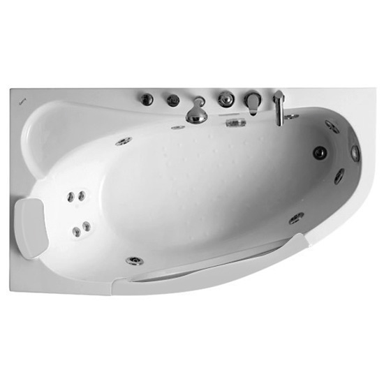 Ванна Gemy G9046-II 170х100 см (детальная фотография), акриловые, стеклянные