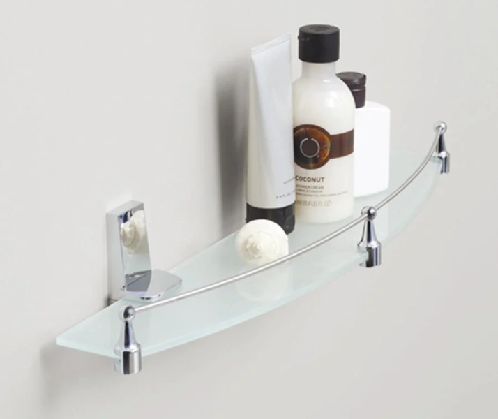 Полочка для ванной WasserKRAFT Lopau с бортиком K-6044 (детальная фотография), хром