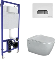 Унитаз с инсталляцией BERGES Mascon белый