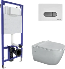 Унитаз с инсталляцией BERGES Mascon белый