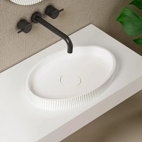 Раковина Abber Stein 50 см искусственный камень - фото 1